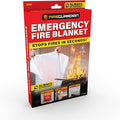 Fire Guardian Emergency Fire Blanket for Small Area Fires, 40" x 40" Woven Fiberglass Emergency Blanket, Provides up to 900°F Heat Resistance, Suitable for Small Area Home & Kitchen Fires