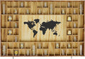 68 Large World Map Shot Glass Display Case Rustic Shot Glass Holder 37x 24.4in Brown Wood Shelf for 2 Different Sizes Glasses Shelf Wall Mount Storage Cabinet for Bar Home Kitchen