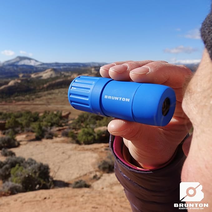 Brunton Echo Monocular 7x18 – Compact Lightweight Pocket Scope for Travel and Hiking – Blue