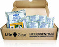 Life Gear - LG329 Emergency Food, Water & Thermal blanket for 1 person, 3 days, add to emergency or survival kit Brown Box