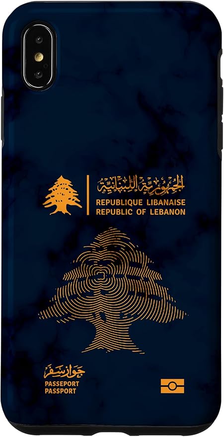 Lebanon,Lebanon Passport,Lebanon Flag,Lebanon map. Case for iPhone XS Max