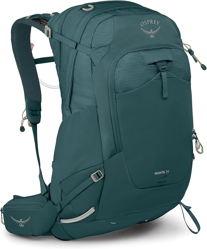Osprey Manta Men's Hiking Backpack with Hydraulics Reservoir - Hydration Pack with Water Bladder