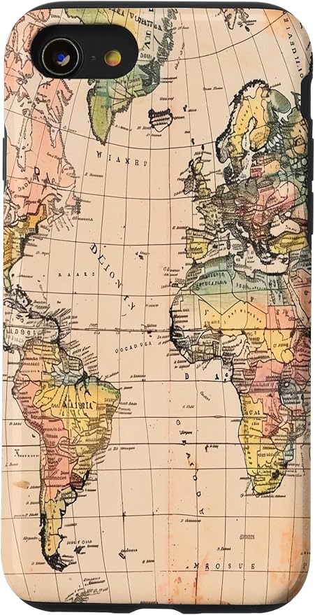 World Map ,Old Map of the World Case for iPhone SE (2020) / 7 / 8