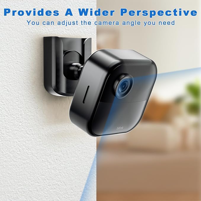 No Drill No Screw Blink Camera Mount for Blink Outdoor 4 /Blink Mini/Blink Mini 2, Strong Adhesive Camera Wall Mount for Blink Outdoor Indoor Camera, Easy to Install,3Pack(Blink Camera Not Included)