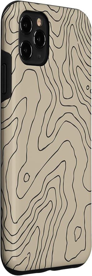 Coyote Country Guide Lines Topographical Contour Map Case for iPhone 11 Pro Max
