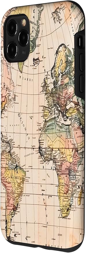 World Map ,Old Map of the World Case for iPhone 11 Pro Max