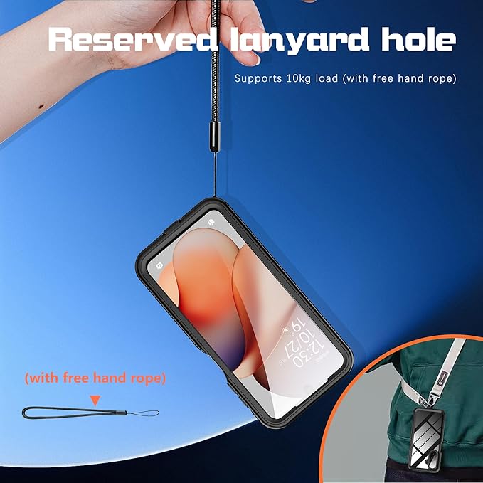 for Samsung Galaxy A17 5G Phone Case Waterproof, [IP68 Waterproof Dustproof] [Built-in Screen Protector] Rugged Full Body Underwater Shockproof Protective Cover for Samsung A17 5G Case, Black