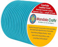Mandala Crafts Round Genuine Turquoise Leather Cord for Jewelry Making – 2mm Cowhide Leather Rope String Lace for Kumihimo – 20 Yards Cowhide Craft Cording Spool