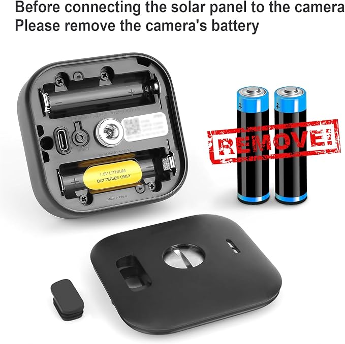 2 Pack Solar Panel for Blink Outdoor 4 (4th Gen) Camera, 4W Solar Panels with USB-C Port, Rubber Plug, IP65 Waterproof, 13.12Ft Cable