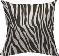 TKS MITLAN Zebra Print Pillow Covers 18 x 18 Inch Black White Leopard Line Stripes Wild Animal Skin Decorative Throw Pillow Covers Linen Cushion Case for Sofa Couch