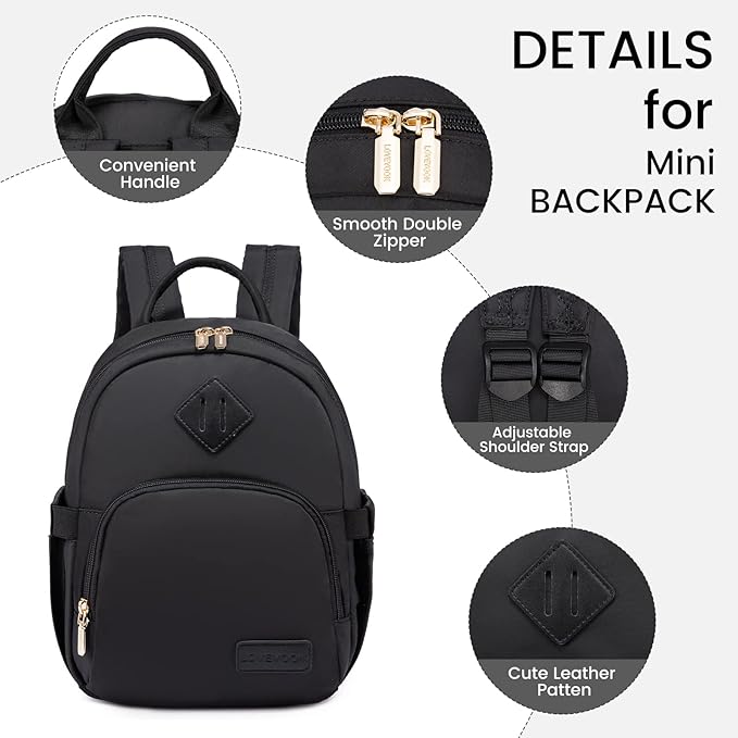 LOVEVOOK Mini Backpack for Women Light Weight Small Waterproof Backpack Purses Daily Backpack… | Light Weight