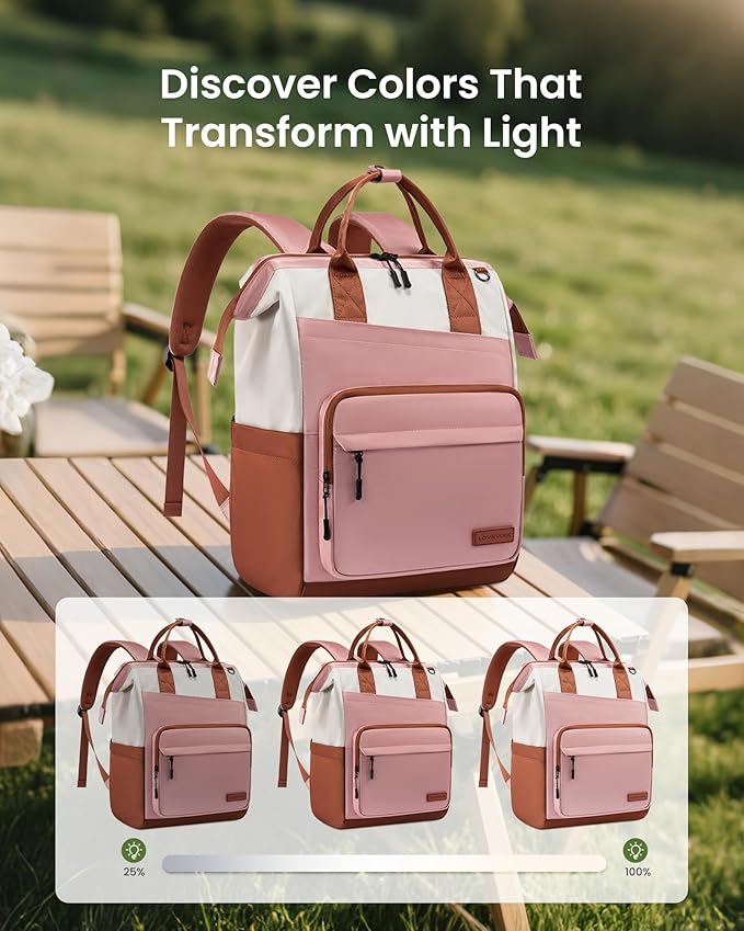 LOVEVOOK Laptop Backpack for Women, 17 Inch Travel Backpack for Work College Business, Water Resistant Teacher Nurse Bag with Large Capacity, School Bookbag Bags Cute Daypack for Woman Girls