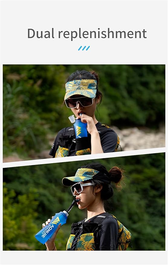 AONIJIE 250ML/350ML/500ML/600ML Portable TPU Soft Water Bottle Folding Soft Flasks For Outdoor Marathon Running Hydration Camping Hiking
