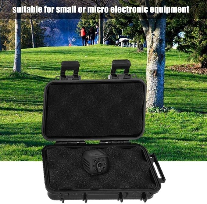 Protective Case, Outdoor Shockproof Storage Case with Sponge for Loading Smartphone Hard Drive and Other Small Electronic Devices (A)