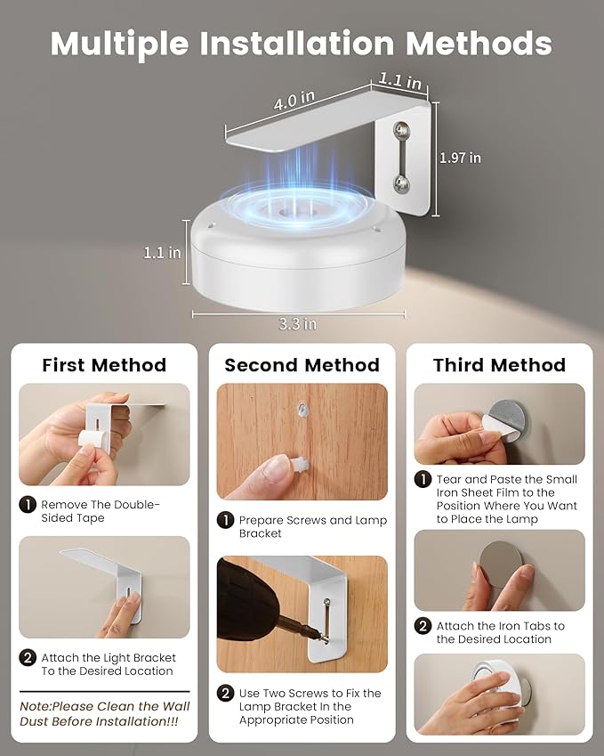 Picture Lights for Wall,Wireless 2000mAh Rechargeable Magnetic LED Puck Lights with Remote,3 Color Temps and 12 RGB,Dimming & Timer,Art Frame Light for Painting Display,Photos,Wall Decor(6 Pack)