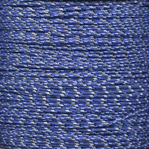 Paracord Planet 95lb Paracord – 1 Strand Type I Parachute Cord for Outdoors and DIY – Bucky Blue Camo (25 ft)