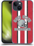 Head Case Designs Officially Licensed Ohio State University Helmet Football Graphics Hard Back Case Compatible with Apple iPhone 15