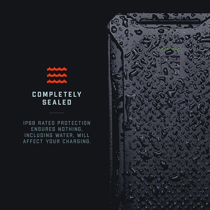 Dark Energy Poseidon Pro Indestructible Portable Charger | Fast Charging USB-C Ports, Ultra-Durable Armor Flex, 10,000 mAh, Waterproof, for Outdoor Survival & Emergency Supplies