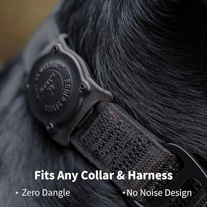 SÄKER - 2 Pack IP68 Waterproof The Safest Dog Collar Holder Compatible with Apple AirTag, Dustproof, Durable, Fits Up to 1.5" Collars | Will Not Damage Your Collar | Perfect Way to GPS Track Your Dog