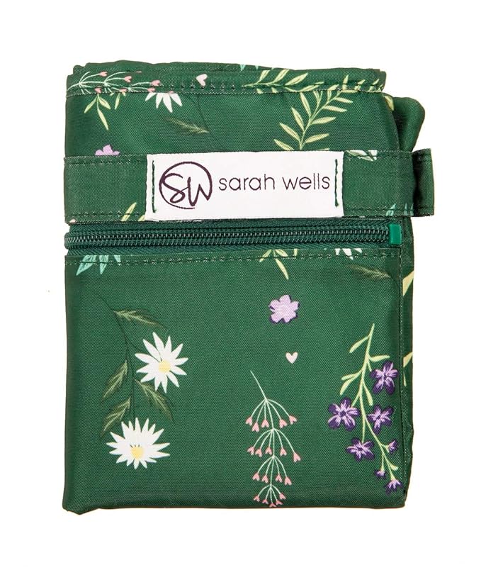 Sarah Wells Pumparoo Wet Dry Bag for Breast Pump Parts – Compact Organizer with Waterproof Pocket, Staging Mat & Fridge Hack – Machine Washable Pumping Accessory (Olive You)
