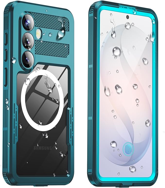 for Samsung Galaxy S26 Waterproof Case, [Fit for Magsafe] [IP68 Water Proof] [Built-in Screen Protector], Magnetic Heavy Duty Military Grade Rugged Phone Case for S 26 6.3", Teal