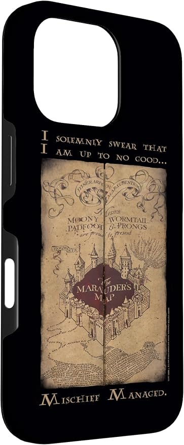 iPhone 16 Pro Harry Potter Marauder's Map Words Case