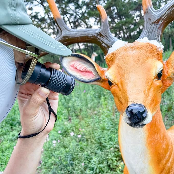 Close-up Monocular Designed for Low Vision Users who are Visually Impaired. Mini-Sized Magnifying Monoculars for Short Distance Viewing (4x12mm-Clean Barrel)