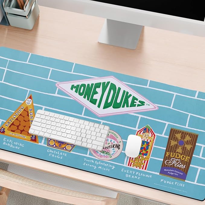 Head Case Designs Officially Licensed Harry Potter Honeydukes Graphics 37.4 x 15.75 x 0.16 inches (900 x 400 mm) - XL Gaming Office Desk PC Keyboard Mouse Mat Pad