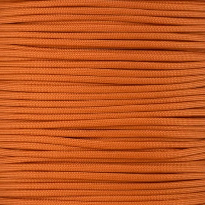 Paracord Planet Solid Color 550lb Paracord – 7 Strand Type III Nylon Cord for Indoor and Outdoor Tasks – Burnt Orange (1,000 ft)