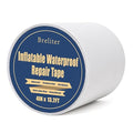 Breliter Inflatable Waterproof Repair Tape - Waterproof TPU Patch Repair Kit, Sealing Repair Tape for Air Mattress, Bounce House, Inflatable Toys, Tent, Swimming Ring, Heavy Duty - 4in x 13.2ft