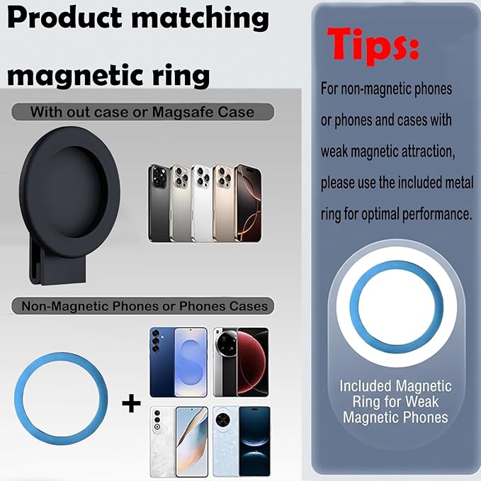 Upgraded Magnetic Belt Clip with Anti-Theft Chain for Hiking, Travel, Outdoor, Detachable Strong N52 Magnetic Clip Compatible with iPhone, Samsung, Google, Moto & More XT2