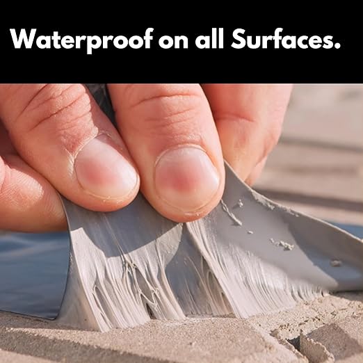 HSS Sealant Tape with MicroSealant - Waterproof Commercial Roofing Tape for Roof and RV Repair - UV- & Weatherproof - Black - 4 inch x 25 feet