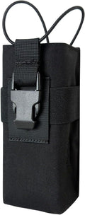 Radio Holster Walkie Talkie Pouch - 500D Nylon Molle System 3mm Bungee Storage Bag for Utility Tactical Belt Accessory Fits Standard Handset
