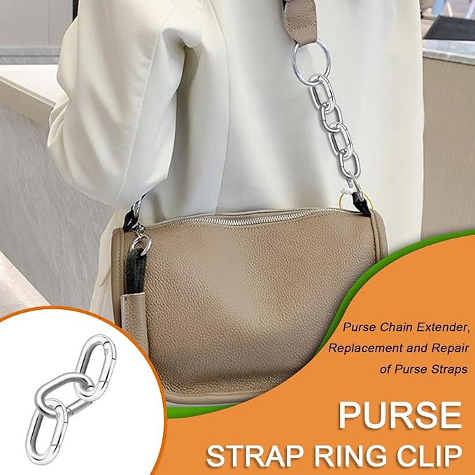 10Pack 3/4 Inch Small Oval Carabiner, Metal Spring Tiny Carabiner Clips for Paracord Keychain Lanyard, Car Key Rings, Dog Tag Clip, Pets Collar Buckles, Purse Keychain Replacement (Light Gold)