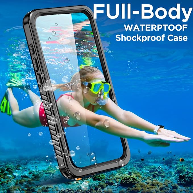 AICase for iPhone 17e Case Waterproof, Clear Water Proof Shockproof Dustproof Snowproof Full Body Rugged Transparent Underwater Phone Case for iPhone 17e 2026 Built-in Screen Protector