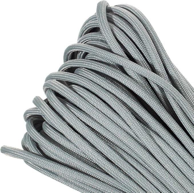 Paracord Planet 550lb Commercial Grade Paracord – 7 Strand Type III Nylon Parachute Cord Hanks for Hiking, Camping, and Fishing – 30+ Colors and Lengths of 50' and 100'