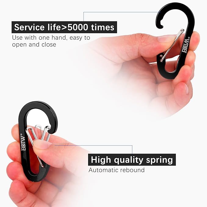 EOTW Paracord Keychain for Men Women Paracord Carabiner Backpack Keychain with Aluminum Clip for Camping Hiking Outdoor Gear