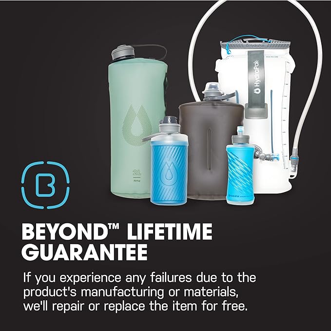 HydraPak Stow Collapsible Water Bottle – 350ml, 500ml, 1L – Ultralight, Leak-Proof, BPA-Free, Filter Compatible Travel & Hiking Flask