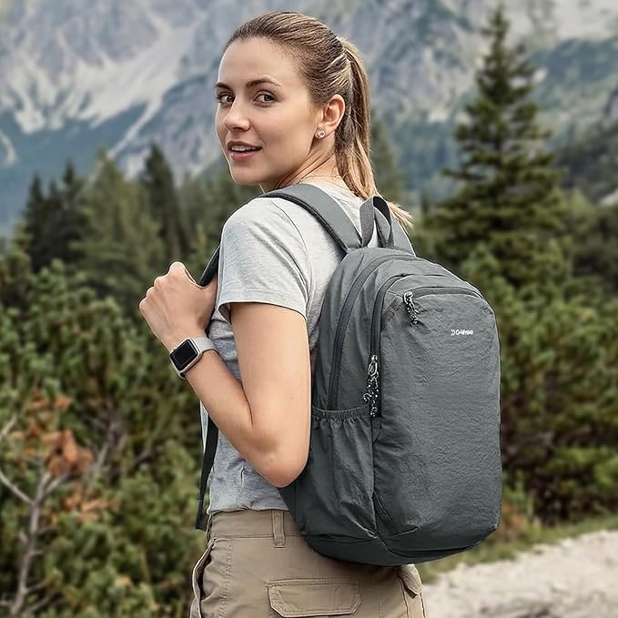 G4Free 15L Hiking Backpack Lightweight Small Travel Backpack Casual Daypack for Women Men Outdoor Campus, Gray