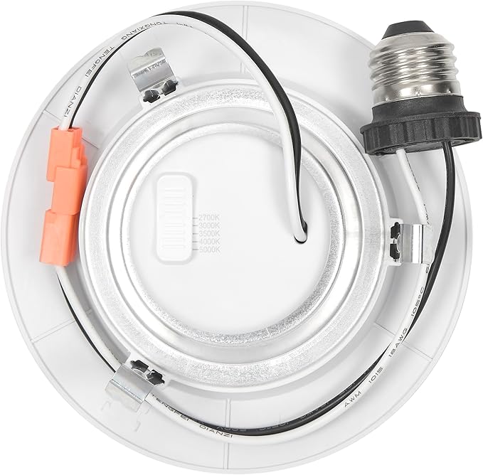 Maxxima 4 in. Retrofit LED PIR Motion Sensor Downlight - 1000 Lumens, 9 Watts, 5 CCT 2700K/3000K/3500K/4000K/5000K, Energy Efficient Indoor Ceiling Lighting Fixture