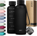 KIVY Slim Water Bottle 22oz [Lightweight & Shatterproof] Leak Proof Bottle for Women & Men - Clear plastic water bottle no straw - Dishwasher Safe Tritan Bottle BPA Free
