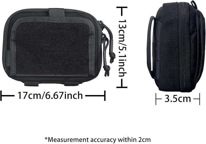 ADMIN Muti-Purpose Tactical Map Bag - MOLLE Compatible with Quick-Access Outer Compartment EDC Organizer