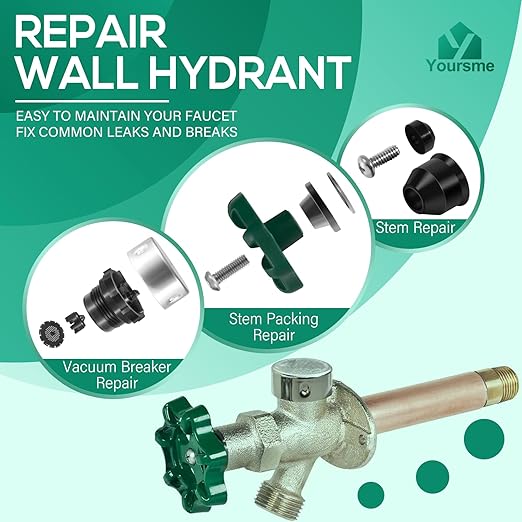 C-144KT-807 Complete Wall Hydrant Faucet Service Repair Kit for C-144 C-244 Series Wall Hydrant Anti-Siphon Freezeless Faucet Repair Kit