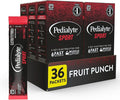 Pedialyte Sport Electrolyte Powder, Fast Hydration with 5 Key Electrolytes for Muscle Support Before, During, & After Exercise, Fruit Punch, 0.49 Oz Sachets 6 Count (Pack of 6)