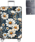 Luggage Cover Protector for 22-24 Inch Suitcases, TSA Approved Elastic Travel Suitcase Covers, Anti-Scratch Washable Luggage Sleeve for Carry On & Checked Bags, Little Flower