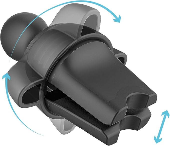 APPS2Car GPS Mount, Air Vent 17 mm Ball Mount Compatible with Garmin Nuvi Serie 3.5 to 6 Inch GPS, Adjustable Base
