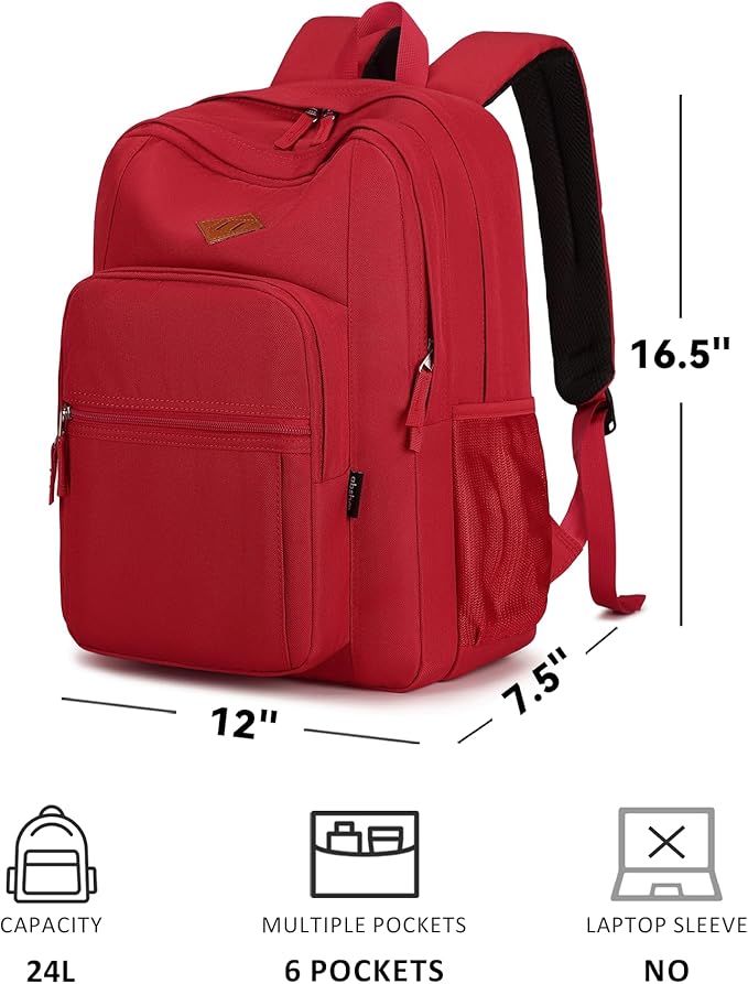 abshoo Classical Basic Travel Backpack For School Water Resistant Bookbag | For School, For School