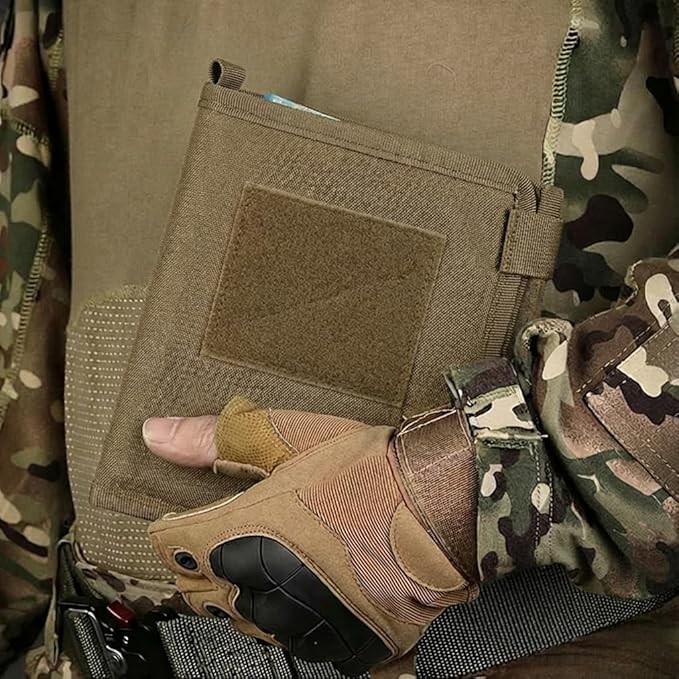 KOSIBATE Map Case, Military Map Protector, Water-Resistant Map Pouch Holder for Outdoors or Hiking
