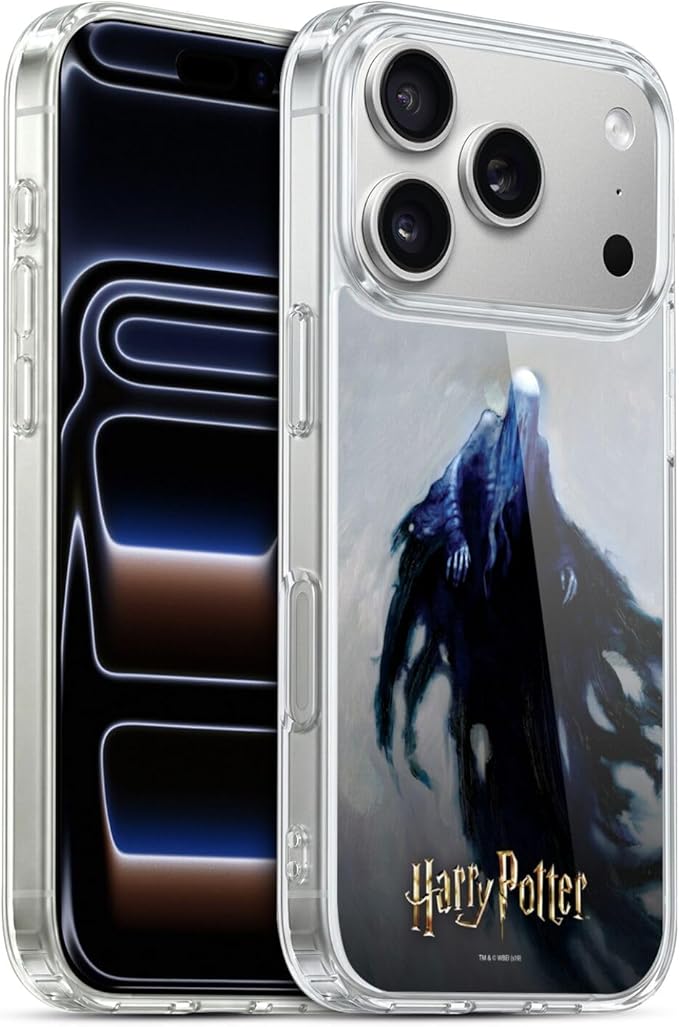 Head Case Designs Officially Licensed Harry Potter Dementor Prisoner of Azkaban II Gel Case [Military Grade Protection] Compatible with Apple iPhone 17 Pro