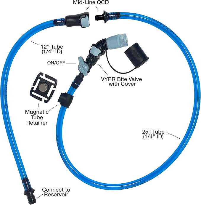 Mazama Designs Drink Tube Replacement Set - Compatible with Most Popular Hydration Packs, Multi, 400000